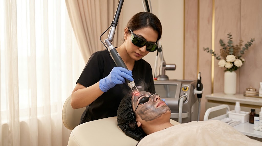Carbon Laser Peel treatment procedure at Skin Version Aesthetic Clinic
