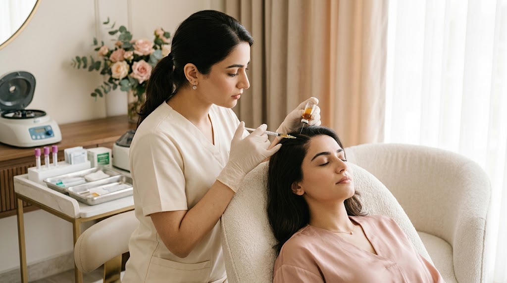 PRGF Hair treatment procedure at Skin Version Aesthetic Clinic