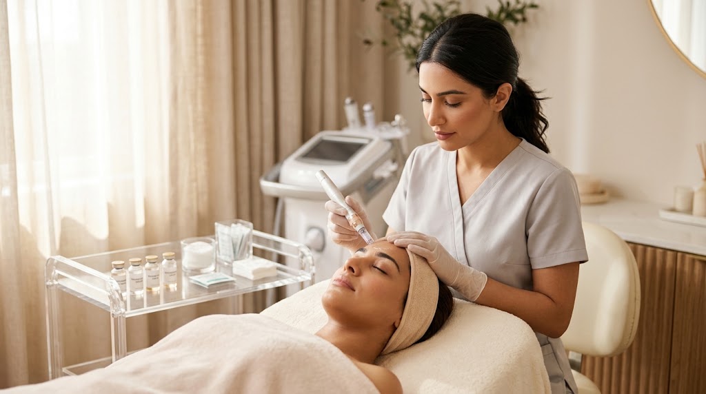 Salmon Sperm Facial (PDRN) treatment procedure at Skin Version Aesthetic Clinic